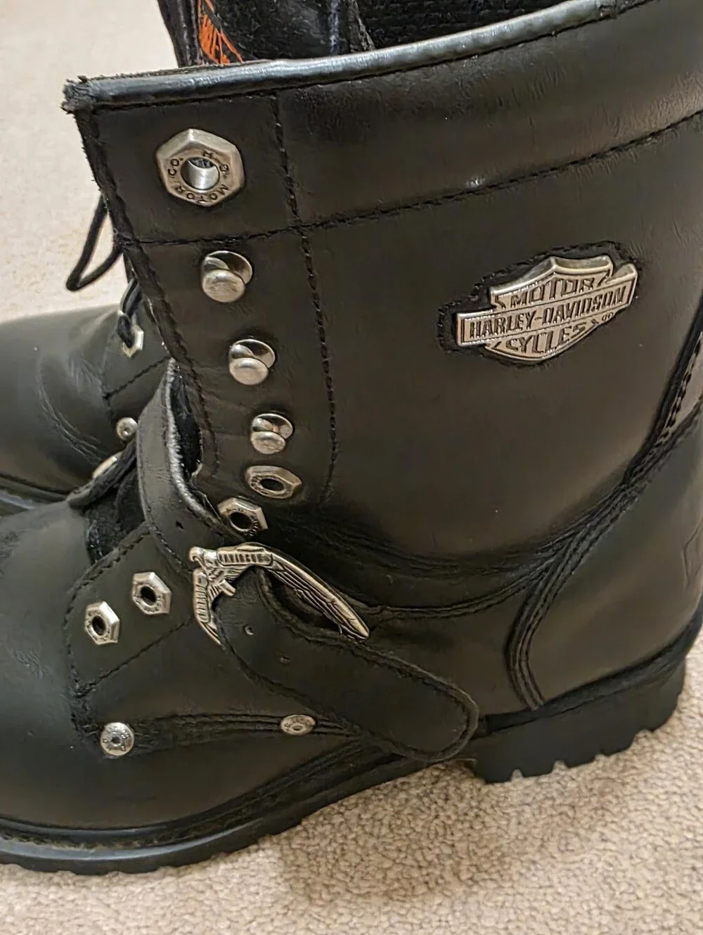 Harley Davidson Faded Glory Boots Size 8